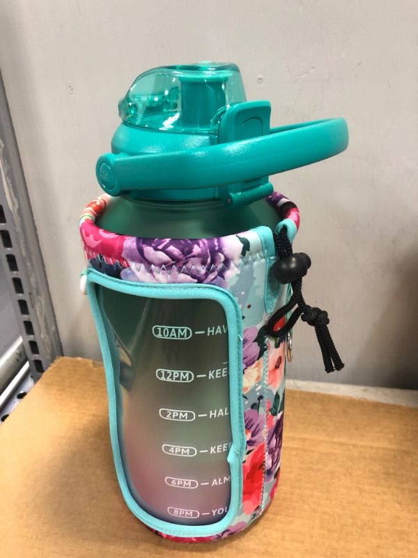 Photo 1 of 64oz Motivational Water Bottle with Sleeve 