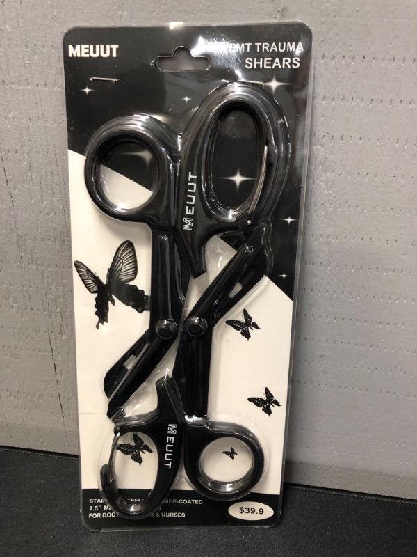 Photo 2 of 2 Pack Medical Scissors with Carabiner-7.5" Bandage Shears