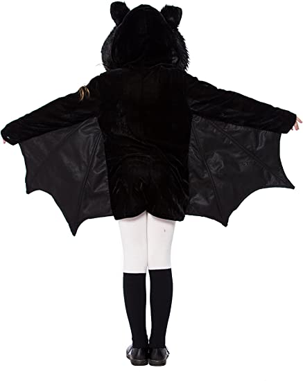 Photo 1 of yolsun Girls' Vampire bat Costume, Halloween Animal Cute Dress Up size s