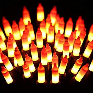 Photo 1 of ??Halloween String Lights - 24ft 100 Incandescent Orange&Yellow Mini Bulbs Lights, Halloween Lighting Decor for Outdoor&Indoor Use, Fairy Garden, Yard, Home, Party, Holiday, Halloween Decorations