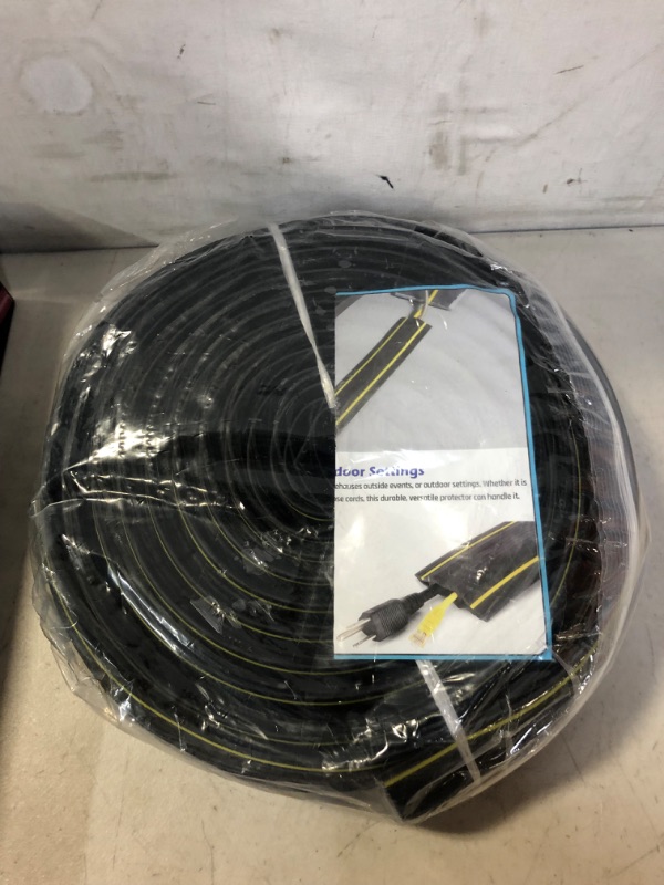 Photo 2 of 13Ft Cord Cover Heavy Duty Cable Protector 3 Channels Contains Cords, Cables and Wires, Conceal Wires of Home, Office, Warehouse, Workshop, Concerts or Other Outdoors Surround
FACTORY SEALED