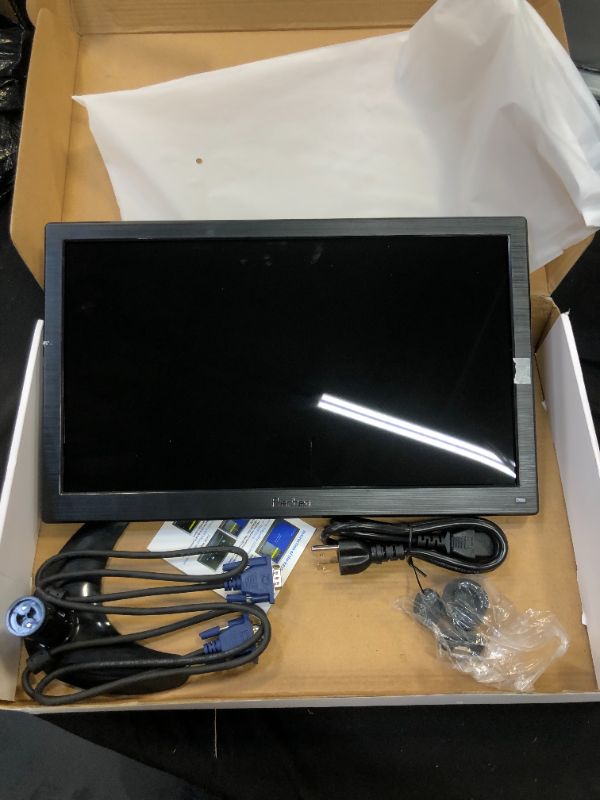Photo 3 of 15.6 Inch TFT LCD Monitor with AV HDMI BNC VGA Input 1366x768 Portable Mini HD PC Monitor Display with Built-in Speaker