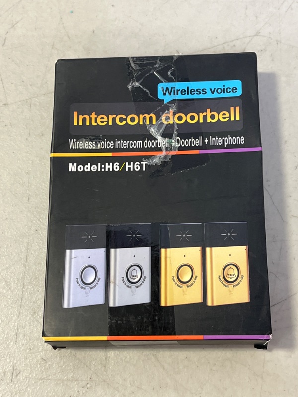 Photo 2 of Wireless Intercom Doorbells Two Way Portable Walkie Talkie Operating at Over 600 feet for Home and Offfice Include 1 Receiver Talk Home Doorbell Intercom Kit. Silver