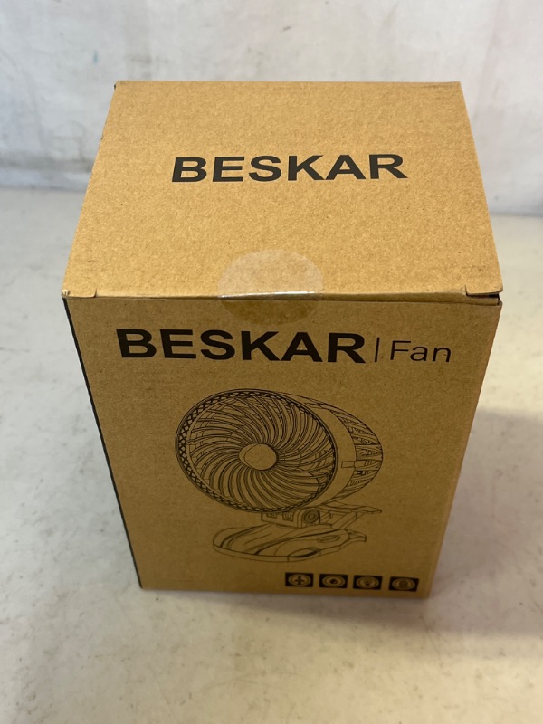 Photo 2 of BESKAR Clip on Fan Small Desk Fan - Personal USB Fan with CVT Speeds and Strong Airflow, Adjustable Tilt, The Quiet Little Fan for Office Home Bed - Supercar Design
