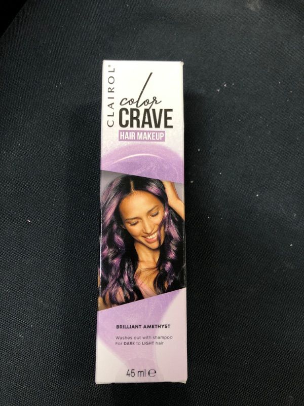 Photo 2 of 
lairol Color Crave Temporary Hair Color Makeup, Brilliant Amethyst Hair Color, 1 Count