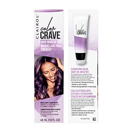 Photo 1 of 
lairol Color Crave Temporary Hair Color Makeup, Brilliant Amethyst Hair Color, 1 Count