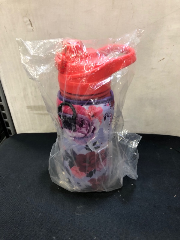 Photo 1 of 32 OZ WATER BOTTLE WITH FLORALSLEEVE  