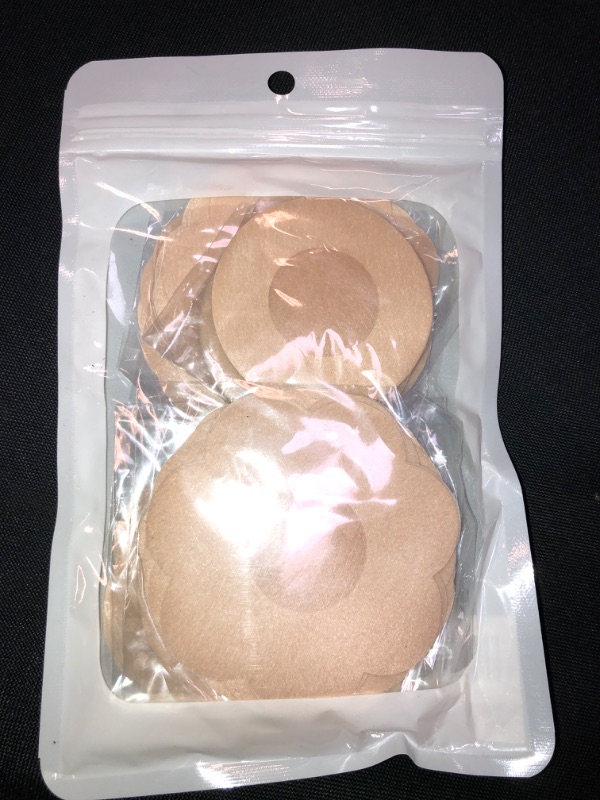 Photo 2 of 10,30,40,50 Pairs Nipple Covers Disposable Nipple Pasties Breast Petal Comfortable Invisible Satin Self-Adhesive Stickers