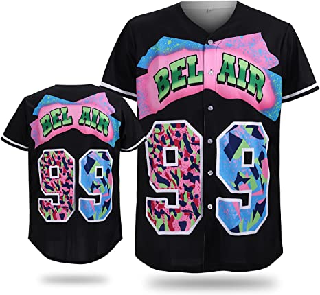 Photo 1 of CUTHBERT 90s Clothing for Men and Women,Belair Baseball Jersey Shirt for Party,Hip Hop Short Sleeves Buttom Down Shirt
, SIZE M