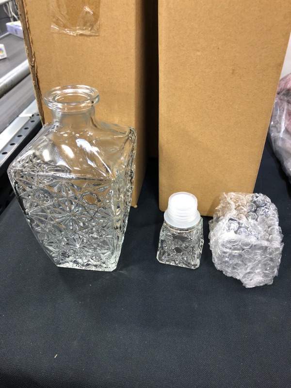 Photo 2 of 2 PACK OF Liquor Bottle Decanter with Stopper Glass 750ML 
