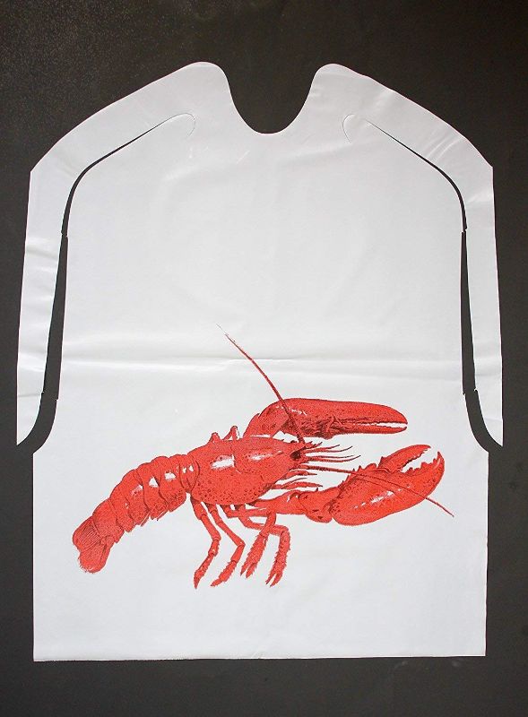 Photo 1 of 25 Pack Disposable Plastic Lobster Bibs
