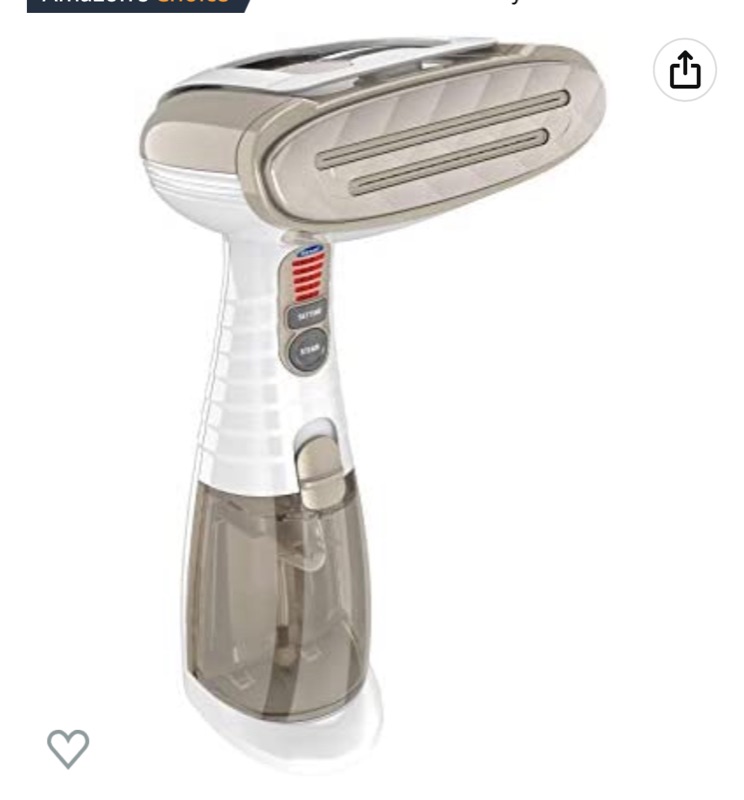 Photo 1 of Conair Turbo ExtremeSteam Hand Held Fabric Steamer, White/Champagne ( BOX HAS MINOR DAMAGE) 