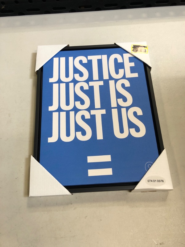 Photo 2 of 10 X 13 Justice Is Us Framed Wall Canvas - Tr © Seals
