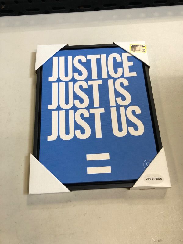 Photo 1 of 10 X 13 Justice Is Us Framed Wall Canvas - Tr © Seals
