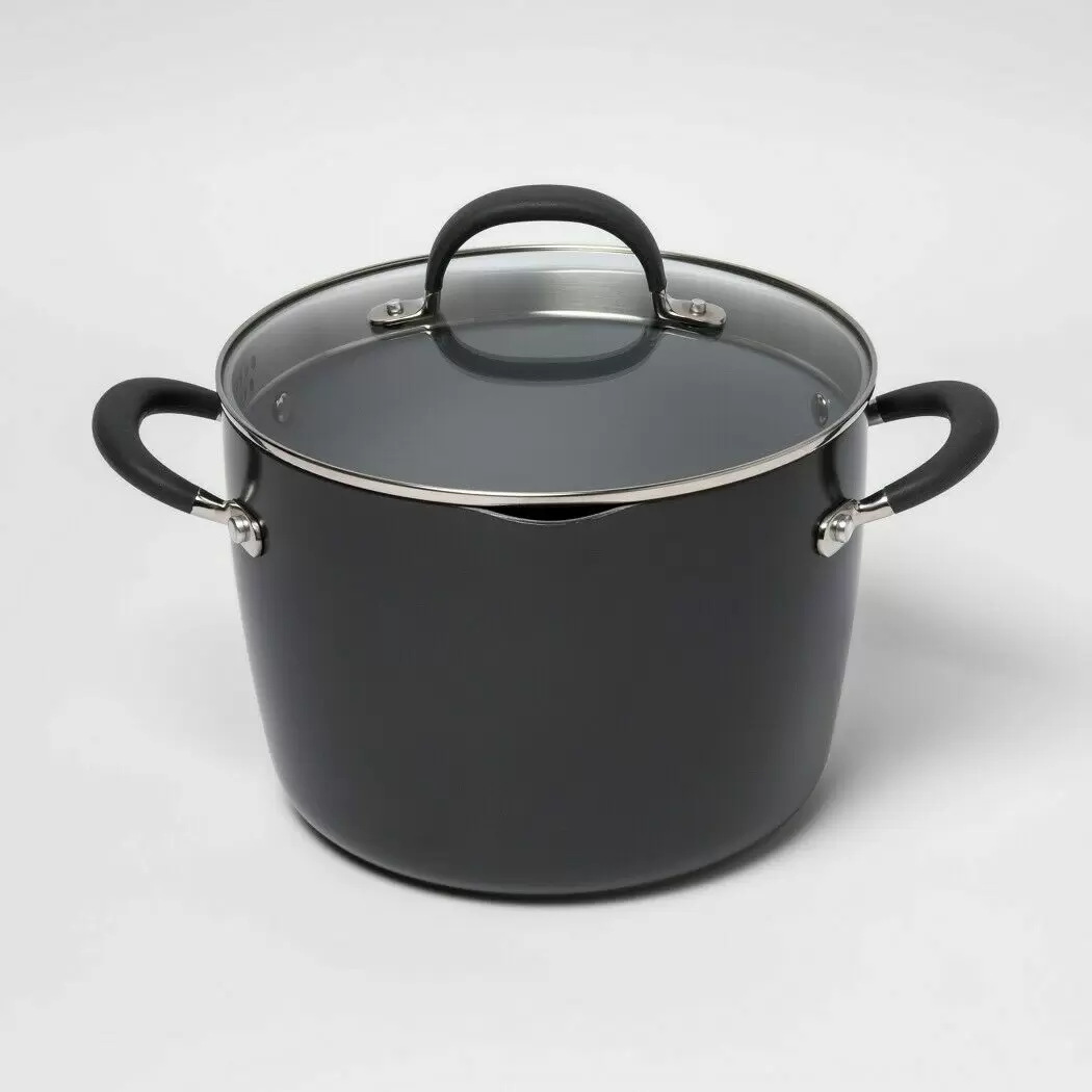 Photo 1 of 8qt Ceramic Non-stick Coated Aluminum Stock Pot With Lid - Made By Design&8482;
