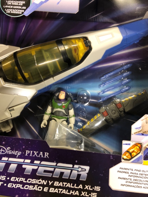 Photo 3 of Disney Pixar Lightyear Blast  Battle XL-15 20 Long Spaceship  * Factory Sealed 