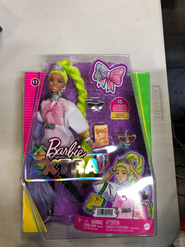 Photo 2 of Barbie Extra Doll and Pet, 10 Piece Set