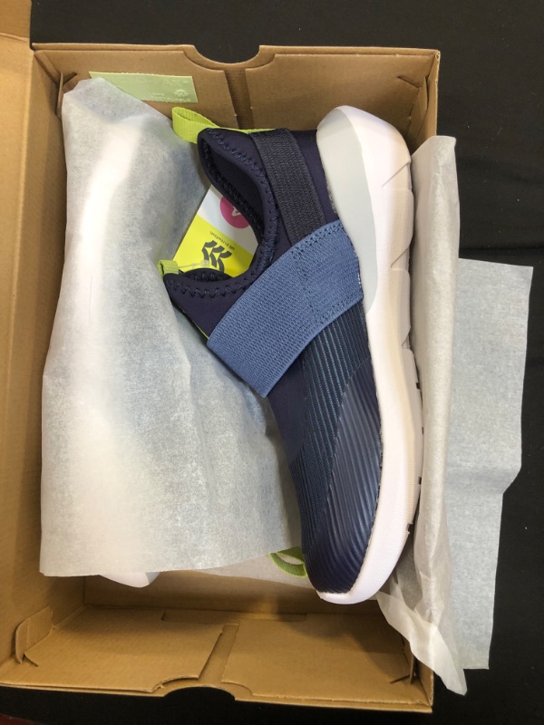 Photo 1 of  Kids' Silver Pull-On Performance Sneakers - All in Motion Navy Size 4