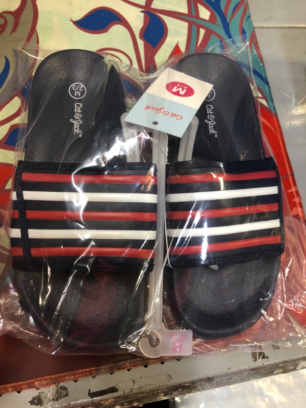 Photo 3 of Boys' Kei Slip-on Sandals - Cat & Jack™ Navy Blue Size 2/3 M 
