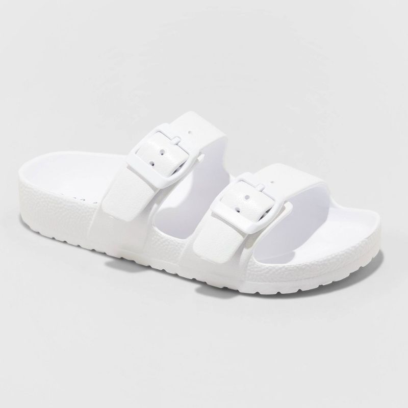 Photo 1 of Kids' Noa Slip-on Footbed Sandals - Cat & Jack White Size 1
