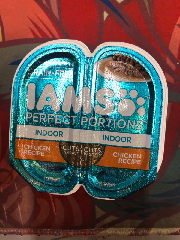 Photo 3 of  IAMS Perfect Portions Grain Free Cuts In Gravy Premium Wet Cat Food Indoor Chick -- BB 03/26/2024 , Factory Sealed --