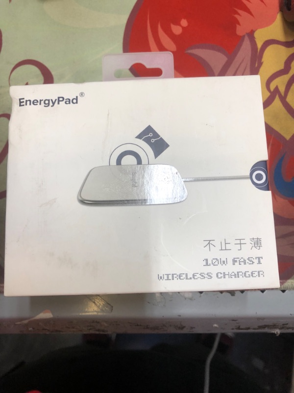 Photo 1 of EnergyPad Ultra-Slim Glass Wireless Charger,Support Max 15W Power Output Fast Charging

