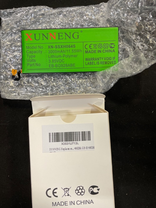 Photo 1 of XUNNENG Replacement Battery for EB-BG928ABE GH43-04526A GH43-04526B