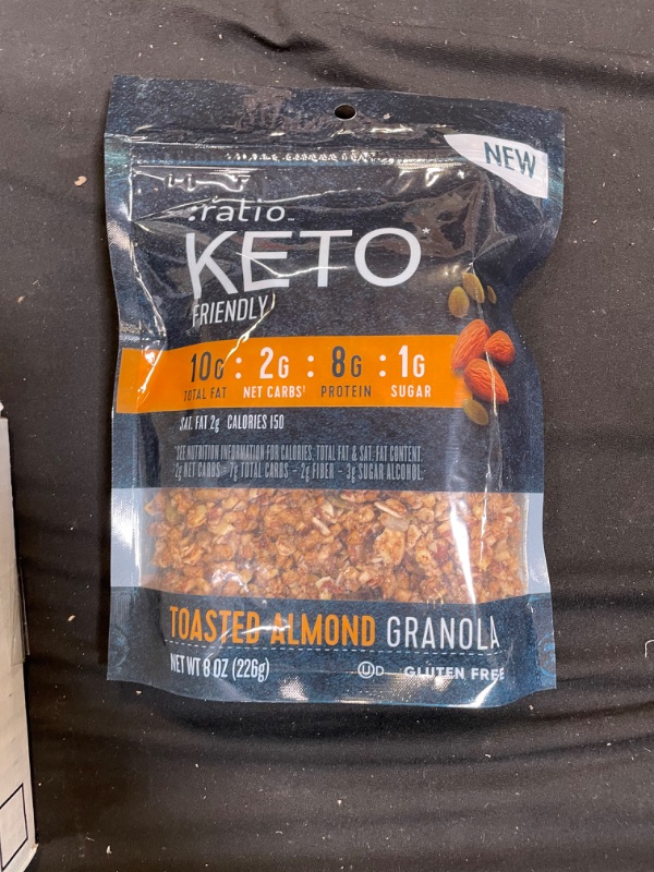 Photo 2 of :ratio Keto Friendly Toasted Almond Granola, 8 oz (Pack of 5) ( EXP OCT 13,2022)
