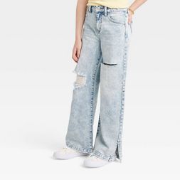 Photo 1 of Girls' High-Rise Wide Leg Jeans - art class™ SIZE 10

