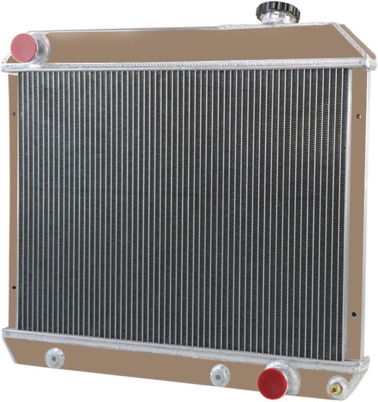 Photo 1 of CoolingCare 66MM 4 Row Core Aluminum Radiator for Chevy C/K Series C10 C20 C30 Pickup 1963-1966
