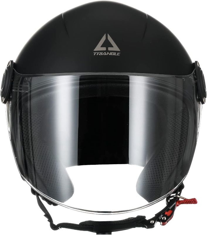 Photo 2 of TRIANGLE Motorcycle Helmet Open Face with Visor Helmet for Adult Men Women DOT Approved
