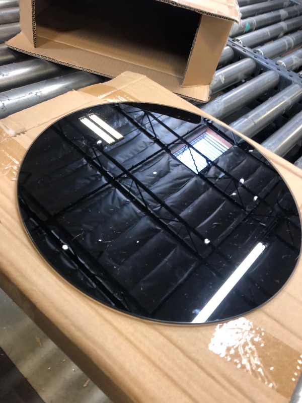 Photo 1 of Amazon Brand – Rivet Contemporary Decorative Round Metal Serving Tray with Handles