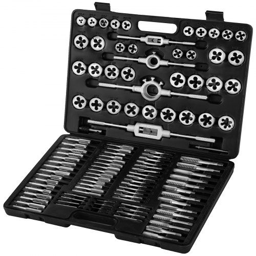 Photo 1 of 110 Pcs Tap And Die Combination Set Tungsten Steel Titanium Metric Tools W/case

