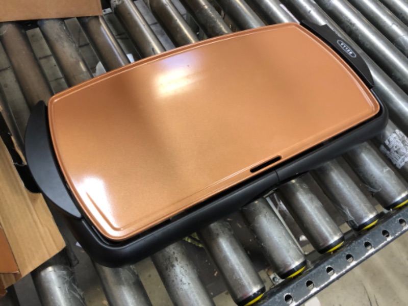 Photo 3 of 10.5" x 20" Ceramic Copper Titanium Electric Griddle