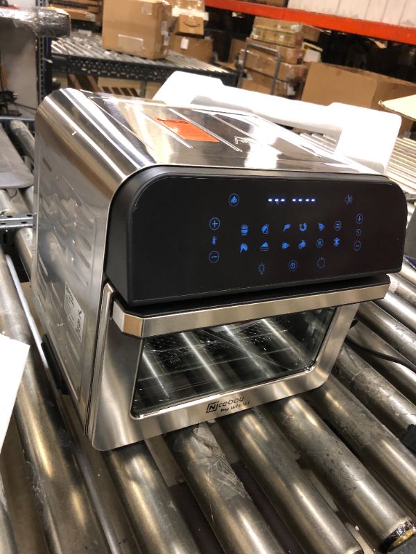 Photo 1 of Air Fryer Oven,Whall 12QT 12-in-1 Air Fryer Convection Oven Rotisserie,Roast,Dehydrate,Bake,Digital Touchscreen,Stainless Steel,with Accessories&Recipes
