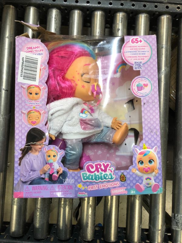Photo 2 of Cry Babies First Emotions Dreamy Interactive Baby Doll with 65+ Emotions and Baby Sounds, Girls & Kids Age 3+, Multi
