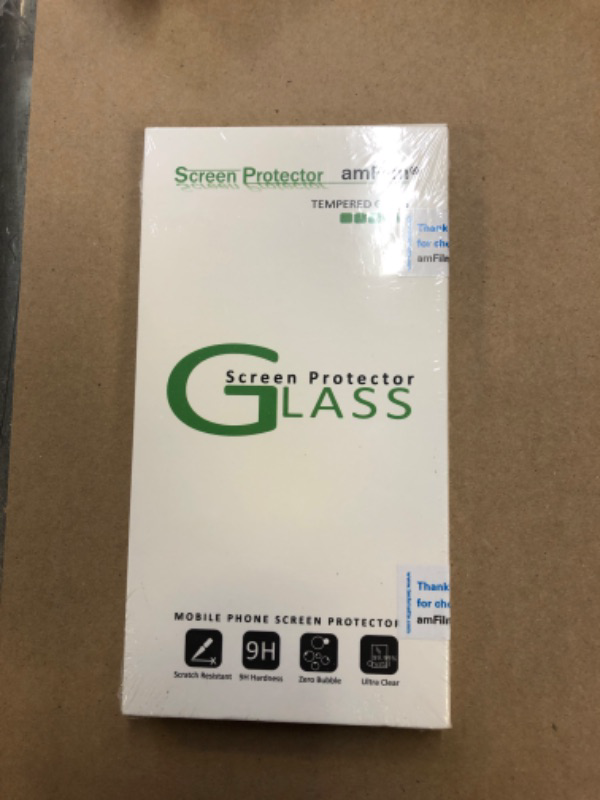 Photo 2 of (3 Pack) amFilm Glass Screen Protector Compatible with iPhone 14 Plus (6.7" 2022) and iPhone 13 Pro Max (6.7" 2021), Tempered Glass with Easy Installation Tray - Case Friendly *FACTORY SEALED 
