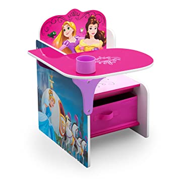 Photo 1 of Delta Children Chair Desk with Storage Bin - Ideal for Arts & Crafts, Snack Time, Homeschooling, Homework & More - Greenguard Gold Certified, Disney Princess
