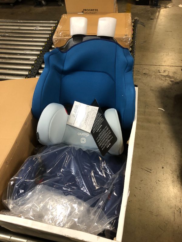 Photo 2 of Diono Cambria 2 XL 2022, Dual Latch Connectors, 2-in-1 Belt Positioning Booster Seat, High-Back to Backless Booster with Space and Room to Grow, 8 Years 1 Booster Seat, Blue
