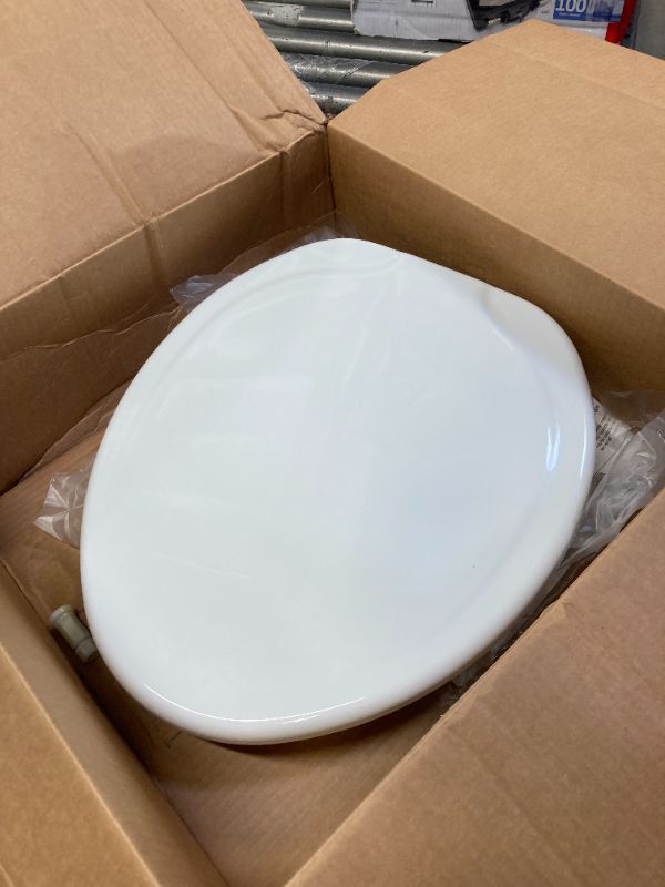 Photo 2 of Bemis 7YE85320TSS 000 New Larger Size Clean Shield 3" Raised Toilet Seat, Elongated, White
