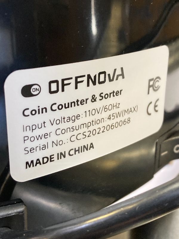 Photo 3 of OFFNOVA Hardaway Electric Automatic Coin Sorter and Counter
