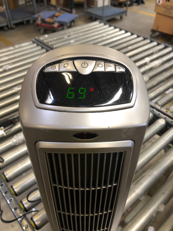 Photo 3 of Lasko 1500W Digital Ceramic Space Heater with Remote, 755320, Silver