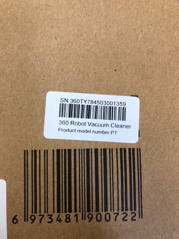 Photo 5 of 360 P7 Robot Vacuum and Mop Combo Cleaner, Ultra Slim 2700Pa Powerful Suction, Self Charging, Multi-map Mapping Robot with APP, Voice and Remote Control, Ideal for Pet Hair, Carpet and Multi Floors
