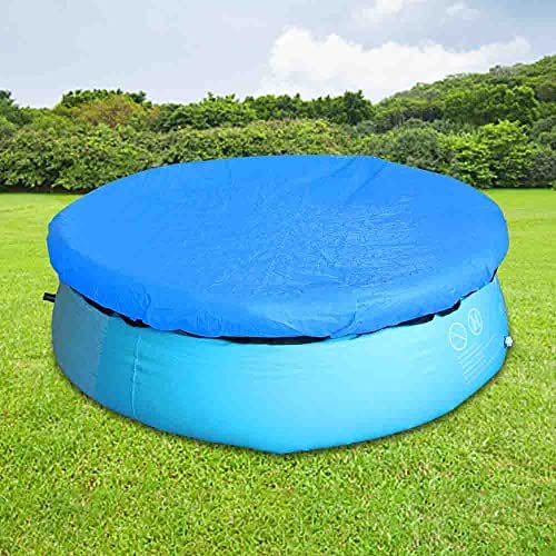 Photo 1 of 12 Ft Round Pool Cover,Solar Cover for Inground Pools and Above Ground Pools,Hot Tub Cover,Resist Fall of Leaves,Dust and Sundries(12ft)
