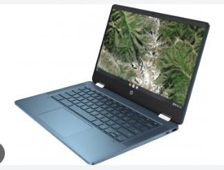 Photo 1 of HP Chromebook x360 14a-ca0130wm , Intel® Celeron® N4020, 4 GB LPDDR4-2400 MHz RAM (onboard) , Intel® UHD Graphics 600 , 64 GB eMMC




