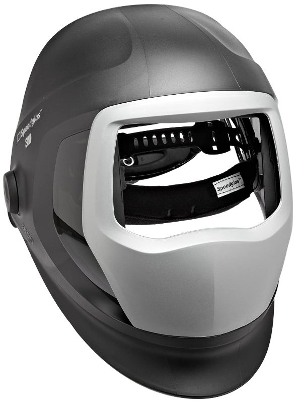 Photo 1 of 3M Speedglas 9100 Welding Helmet 06-0300-51SW, with SideWindows, Headband and Silver Front Panel, LIKE NEW, BOX DAMAGE