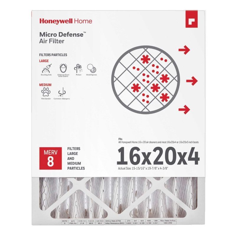 Photo 1 of AIR FILTER, MERV 8, 16 IN X 25 IN X 4 IN, 2 PK