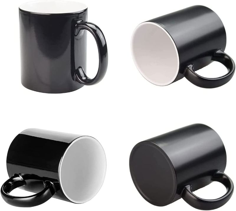 Photo 1 of 26PCS 11oz Blank Sublimation Color Changing Mugs Magic Cup Full Color Changing for Heat Press Transfer (Black/Glossy)
