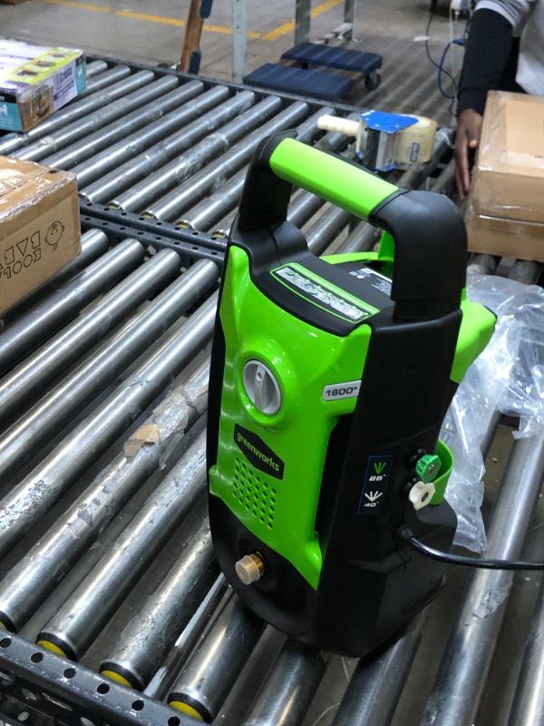 Photo 2 of Greenworks 1600 PSI 1.2 GPM Pressure Washer (Upright Hand-Carry) PWMA Certified
