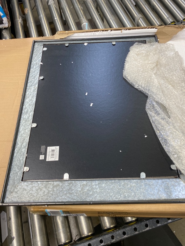 Photo 1 of Rustic Galvanized Calendar Silver Chalkboard Memo Board-------missing hardware 